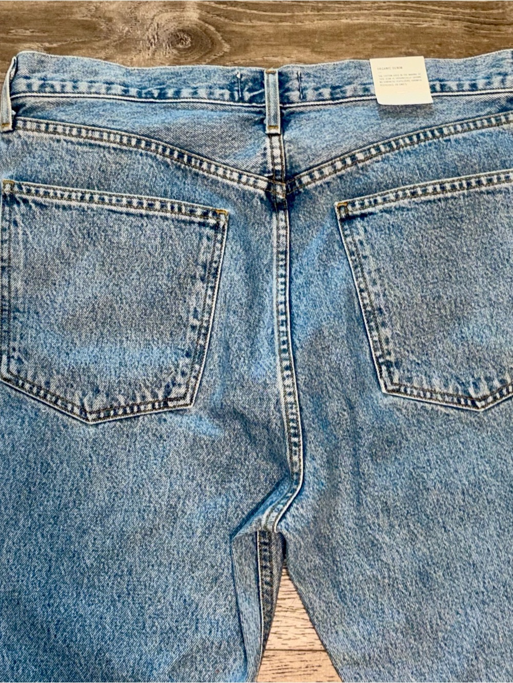 Agolde Ryder High-Rise Leather-Panel Jeans size 31 NWT $325 regular price - Picture 9 of 9